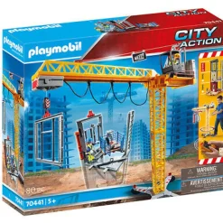 Sale 70441 Grue radiocommandée + mur de construction Jeux De Construction