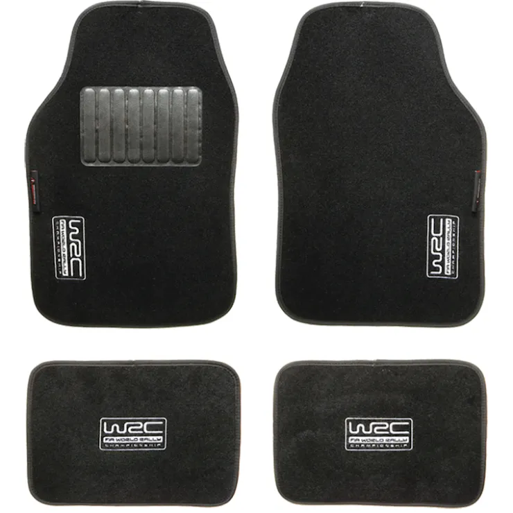 Sale 4 tapis de sol noirs Tapis