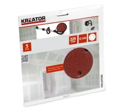 Online 5 x papier abrasif 225 mm K100 Rabots Et Ponceuses