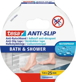 Online Adhésif anti-dérapant 5 m x 25 mm / bain & douche - Transparent Rubans Adhésif