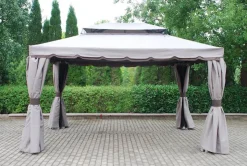 Sale Alu gazebo Rome 3 x 4 m Tonnelles|Meubles De Jardin