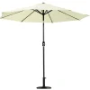 Hot Aluminium parasol tilt beige 2 m Parasols|Meubles De Jardin