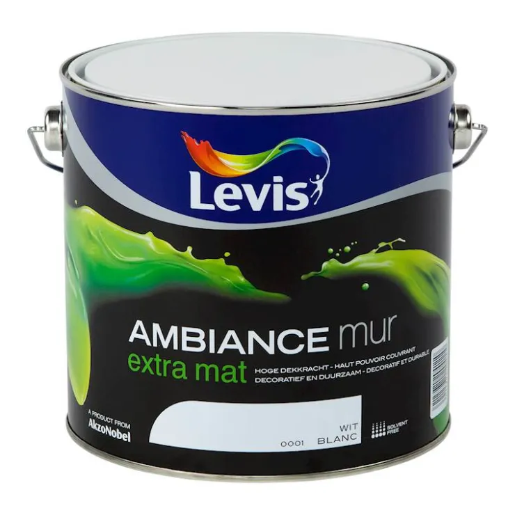 Discount Ambiance mur extra mat blanc 2,5 L Peinture Mur Et Plafond|Peinture Pour Plafond Et Murale
