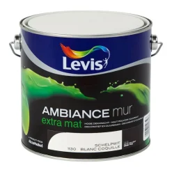 Discount Ambiance mur mat blanc coquille 2,5 L Peinture Mur Et Plafond|Laques