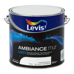 Best Ambiance mur satin blanc marbre 2,5 L Peinture Mur Et Plafond|Peinture Pour Plafond Et Murale