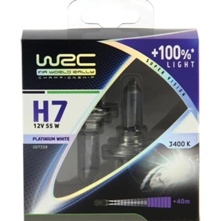Clearance Ampoule H7 Platinium white +100% - 2 pièces Éclairage