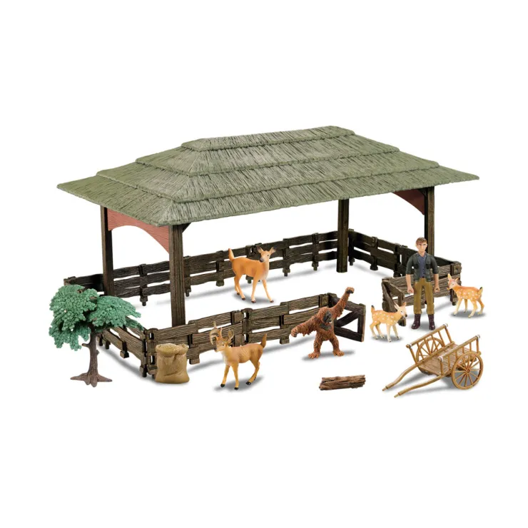 Animaux sauvages + cloture Sets À Jouer Figures Et Animaux
