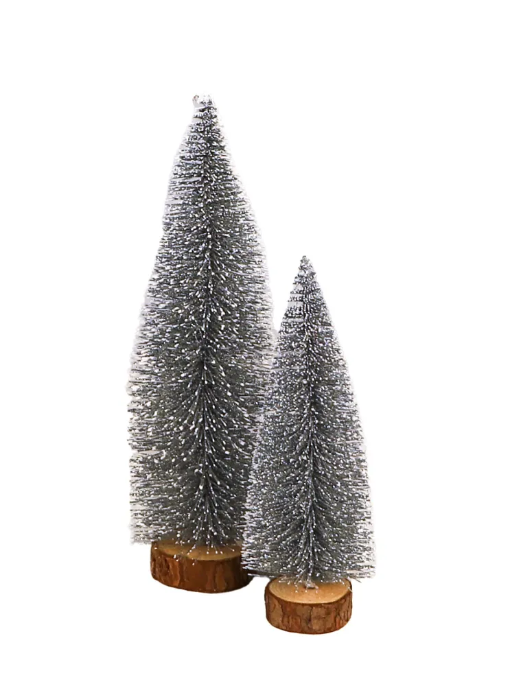 Hot Arbre deco argent S Sapins De Noël