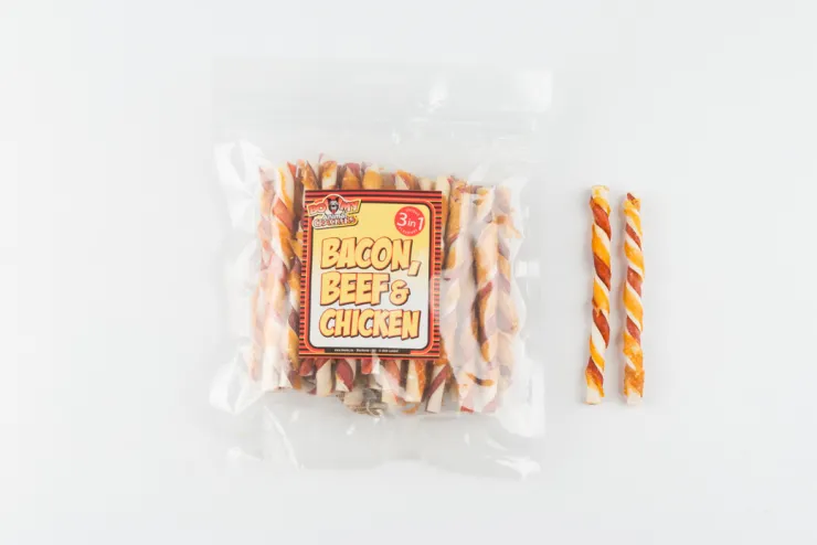 Clearance Bacon beef chicken sticks - 30 pièces Nutrition