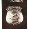 Online Badge de police argenté Accessoires