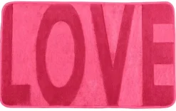 Online Bain tapis memory foam love sweet pink Tapis