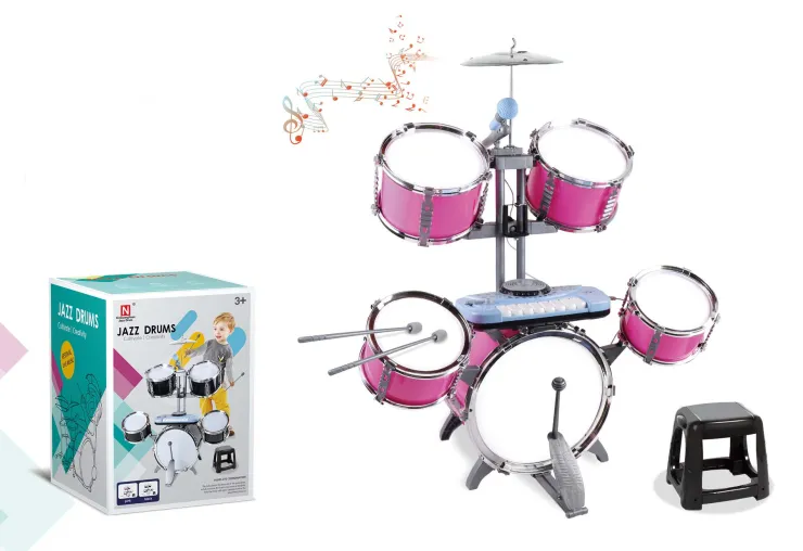 Sale Batterie pour Enfants - Instrument pour Enfants - Rose Jouets Musicaux