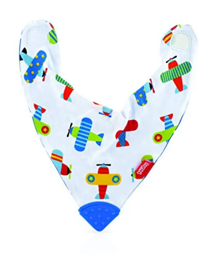 Outlet Bavoir avec triangle de dentition - 3m+ Bavettes Et Protection