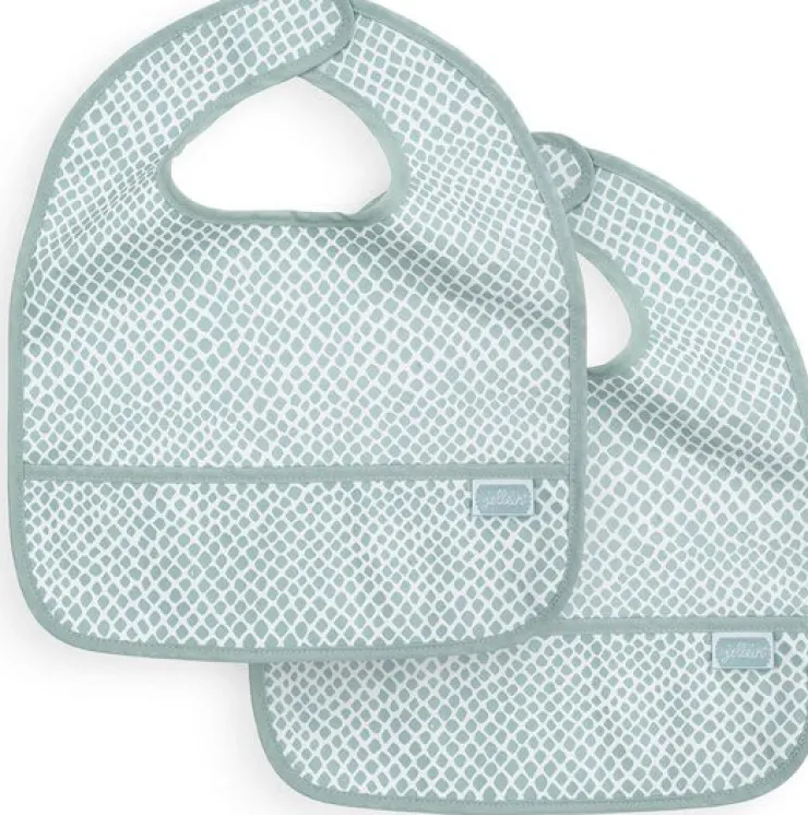 Bavoir imperméable Soft Green (2 pièces) Bavettes Et Protection