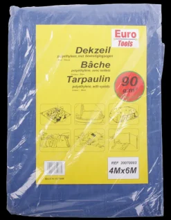 New Bâche 4x6m 90g bleu Matériaux De Protection
