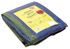 Bâche 4x6m 140g vert/bleu Matériaux De Protection