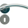 Outlet Bequille avec rosace et entree inox Ferrures De Porte