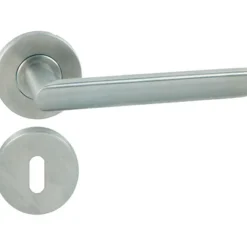 New Bequille avec rosace et entree inox Ferrures De Porte