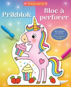 Hot Bloc à perforer unicorn Livres Coloriage