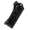 New Bloc multi-prises avec corde 1,5 m noir 4 x 16 A Câbles|Rallonges Et Adaptateurs