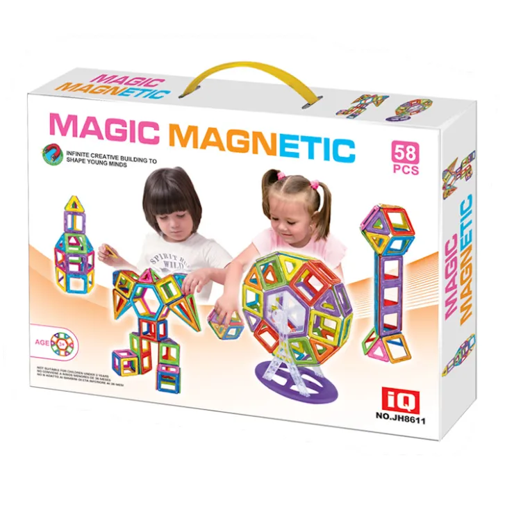 New Blocs magnétiques 58 pièces Jeux De Construction