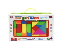 Clearance Boit avec blocs 49 pièces Jeux De Construction