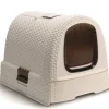Online Boîte de litière blanc 51x38,5x39,5 cm Toilettes Pour Chat