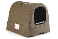 Best Boîte de litière mokka 51 x 38,5 x 39 cm Toilettes Pour Chat