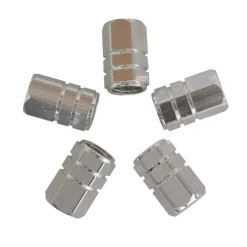 Hot Bouche valve piston argent 5 pièces Accessoires Voiture