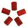 Best Bouche valve piston rouge 5 pièces Accessoires Voiture