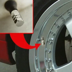 Best Bouche valve piston rouge 5 pièces Accessoires Voiture