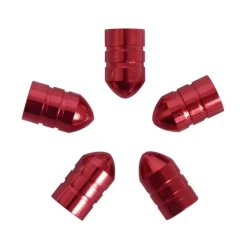 Outlet Bouchons de valve rouge 5 pièces Accessoires Voiture