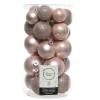 New Boule Noël Paillettes Rose Poudre - 30 pièces Décoration De Sapin