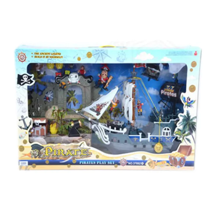 Bâteau de pirates avec accessoires Sets À Jouer Figures Et Animaux