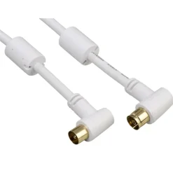Sale Cable antenne coax 90 degrées doré 1,5 m 95 db 3 star Audio