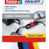 Online Cable Manager 12 mm x 20 cm blanc - noir - bleu - rouge - jaune Rubans Adhésif