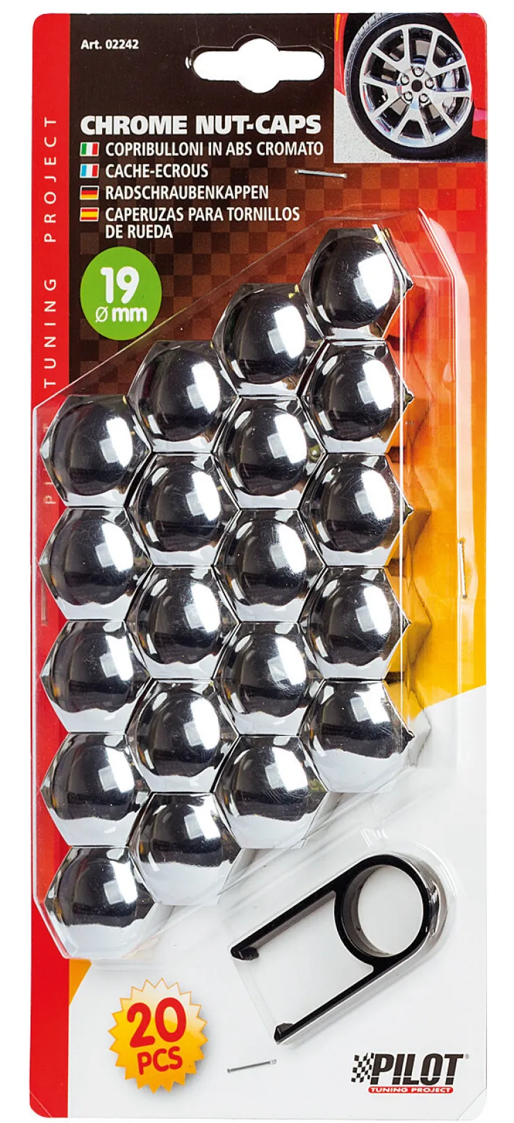 Sale Cache Ecrous ABS x20 19mm Accessoires Voiture
