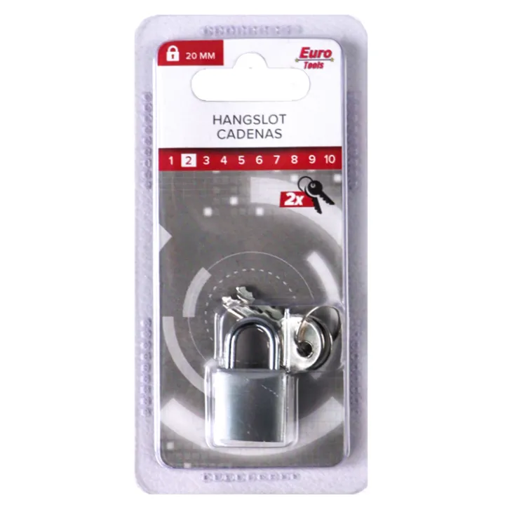 Sale Cadenas 20 mm gris + 2 clés Serrures