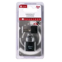 Outlet Cadenas alu noir 20 mm + 2 clés Serrures