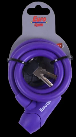 New Cadenas silicone avec clé mauve 12 x 1000 Accessoires Vélo