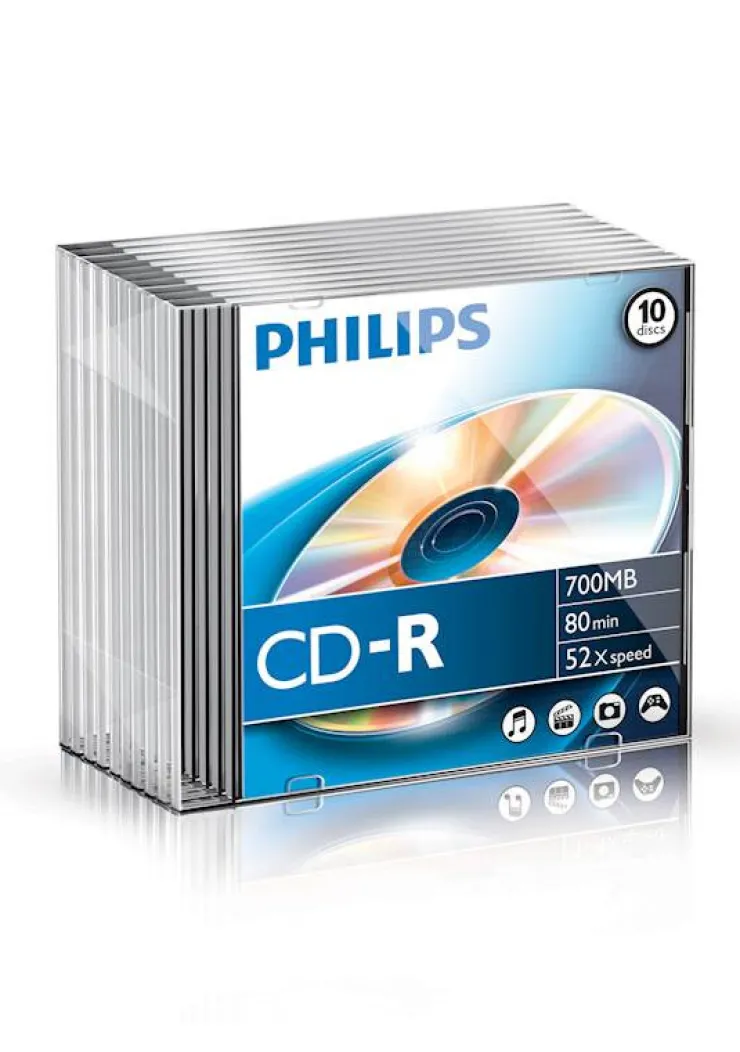 Online CD-R 80 min / 700 MB slim case 10 pièces Bureautique