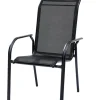 Chaise de jardin Blacksun alu noir Chaises De Jardin|Meubles De Jardin
