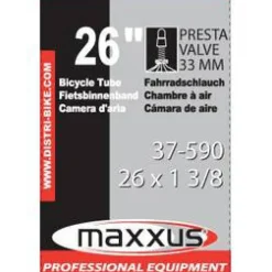 Sale Chambre à air 26 x 1 3/8 ( 650 x 35A ) F/V 33 mm Accessoires Vélo