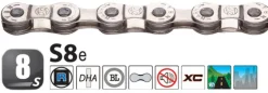 New Chaîne argent 6/7/8 vitesses E-Bike Accessoires Vélo