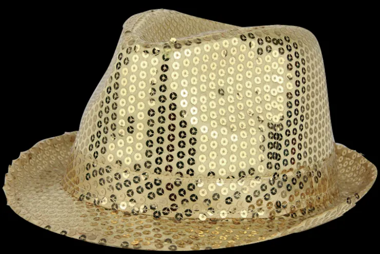 Chapeau de fête, or Chapeaux Et Perruques|Accessoires De Fête