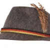 Online Chapeau Tyrolien gris En Feutre Chapeaux Et Perruques
