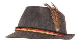 Online Chapeau Tyrolien gris En Feutre Chapeaux Et Perruques