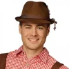 Clearance Chapeau Tyrolien Marron En Feutre Chapeaux Et Perruques