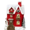 Clearance Chateau rouge neige 48 cm LED Statues, Figurines Et Maisons