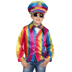 Sale Chemise Disco Arc-en-ciel Garçon - Taille 164 Enfant Déguisements Enfants